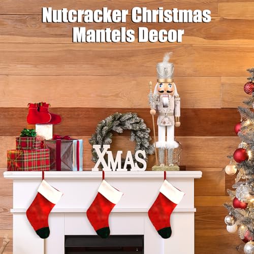 15 Inch Wooden Nutcracker Figure (Gold) H50102