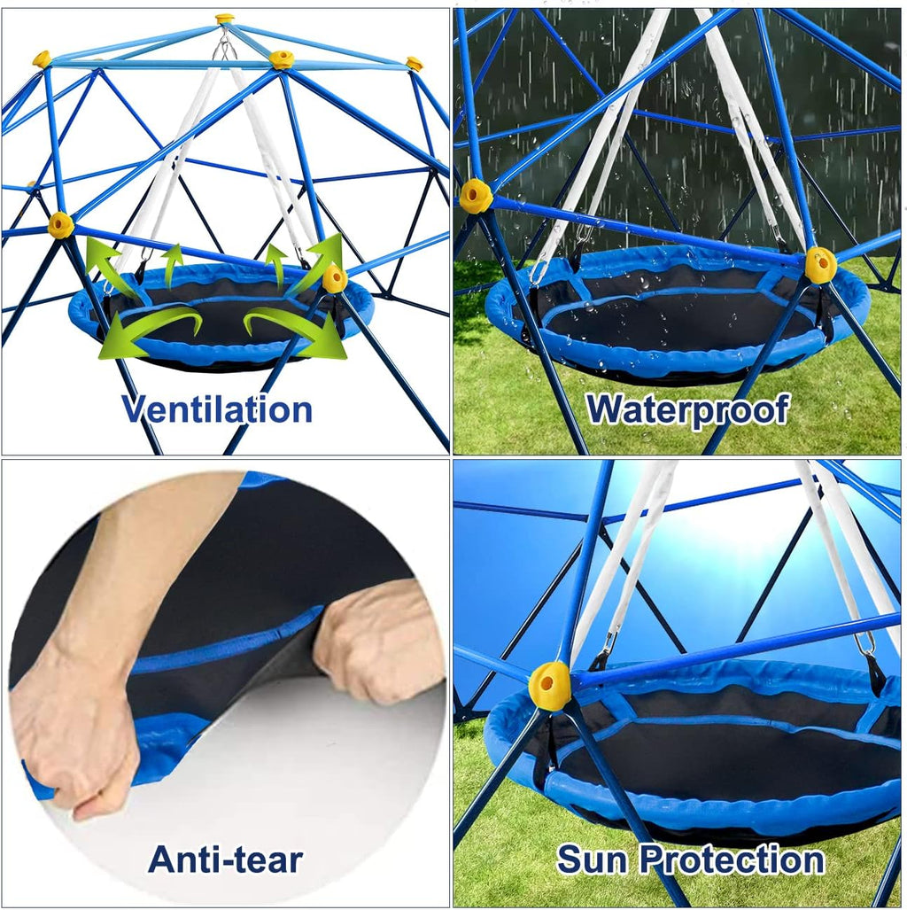 10ft Climbing Dome with Net Chair, Rust & Uv Resistant, Supporting 1000lbs M545075