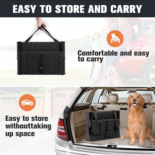 Foldable Dog Stairs with Non Slip Surface, 6 Steps V1528