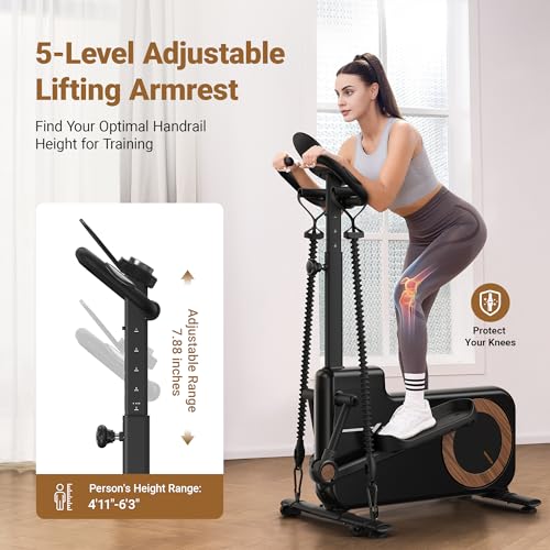 Compact Elliptical Exercise Machine with Magnetic Driving System 16 Resistance Levels T99854