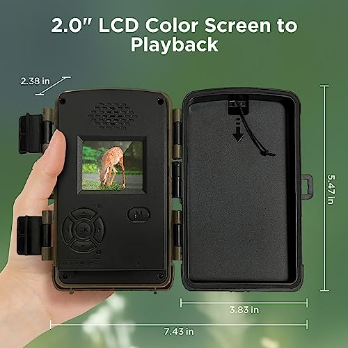 2K 36MP Trail Camera with Night Vision D54726