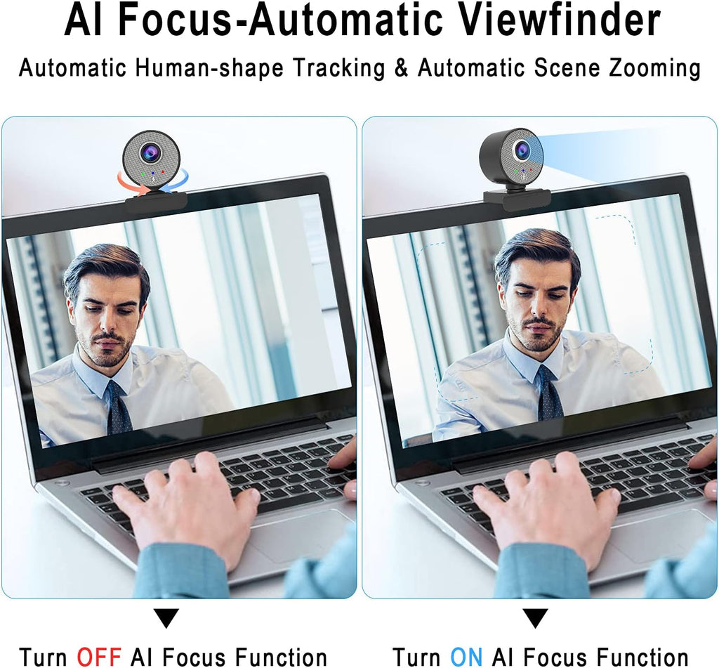 1080P USB Webcam with Adjustable View K92065