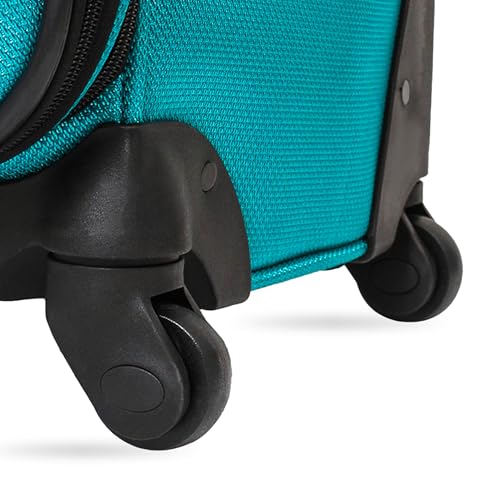 Teal 3 Piece Set Expandable Roller Luggage (21/25/29) U1776