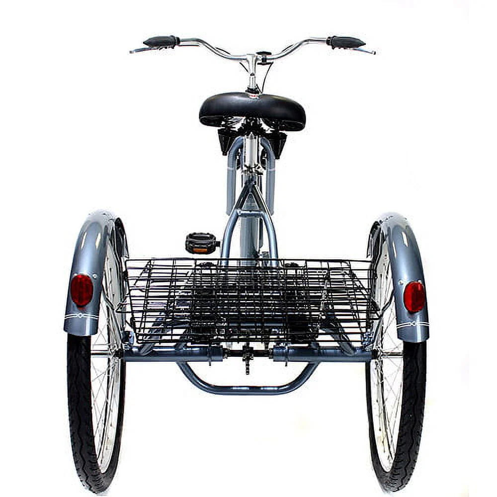 24 wheels Adult Tricycle with rear storage basket U655