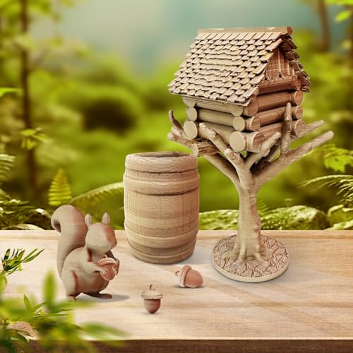 Dual Color Wood PLA Filament 1.75mm 1KG P744