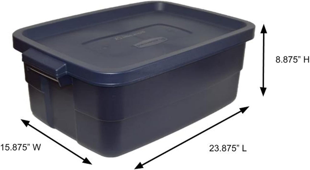 10 Gallon Dark Indigo Metallic Storage Box V714