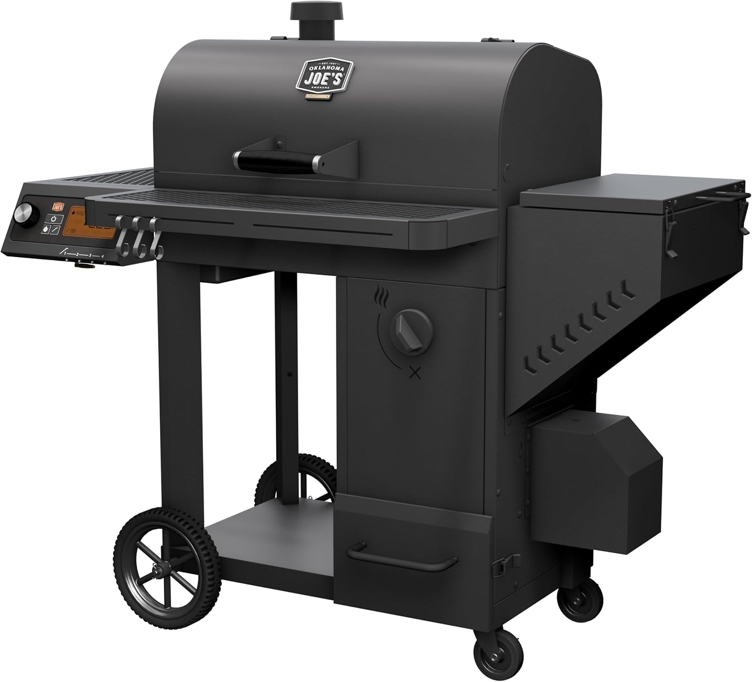 Black Steel Charcoal Smoker and Grill L839706