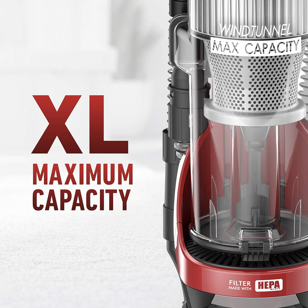 Red Upright Vacuum Cleaner with HEPA Media Filtration V22296
