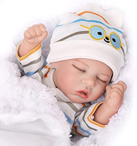 12 Inch Full Body Vinyl Realistic Sleeping Newborn Baby Doll Q69283