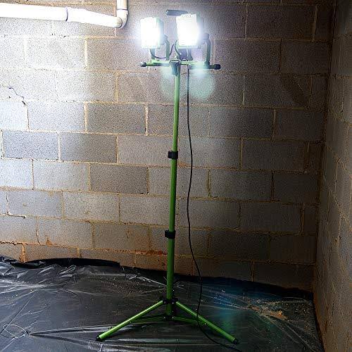 12,000 Lumen Dual-Head LED Work Light with Tripod D14521