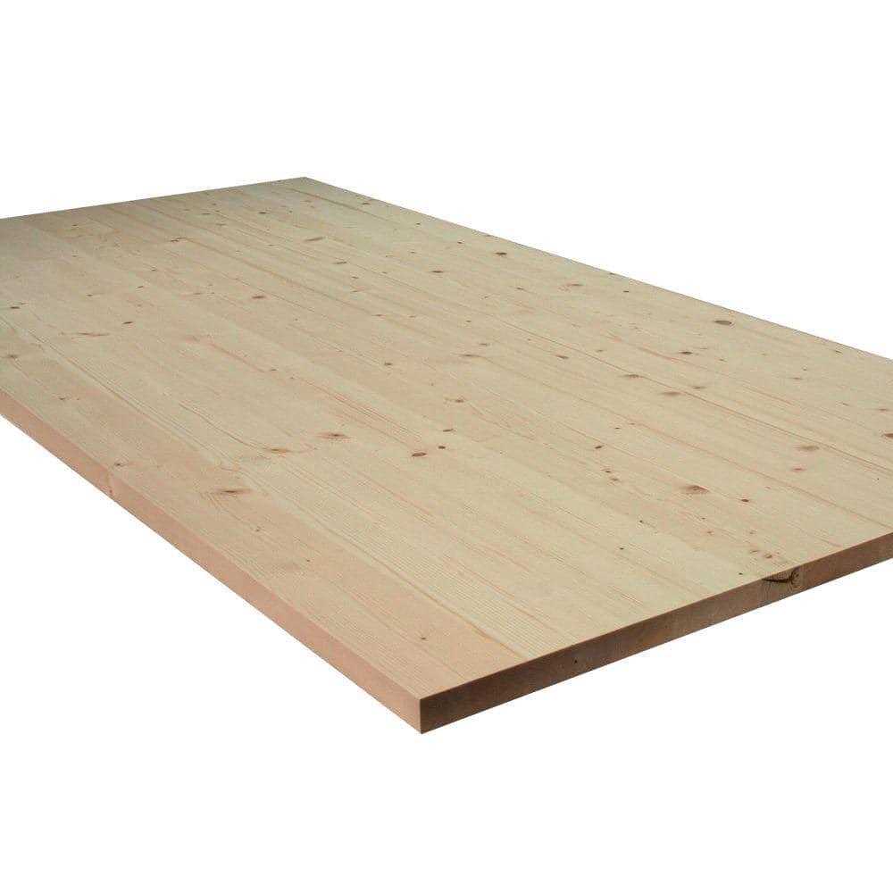 1 in. x Allwood Pine Project Panel Table Island Top C66739