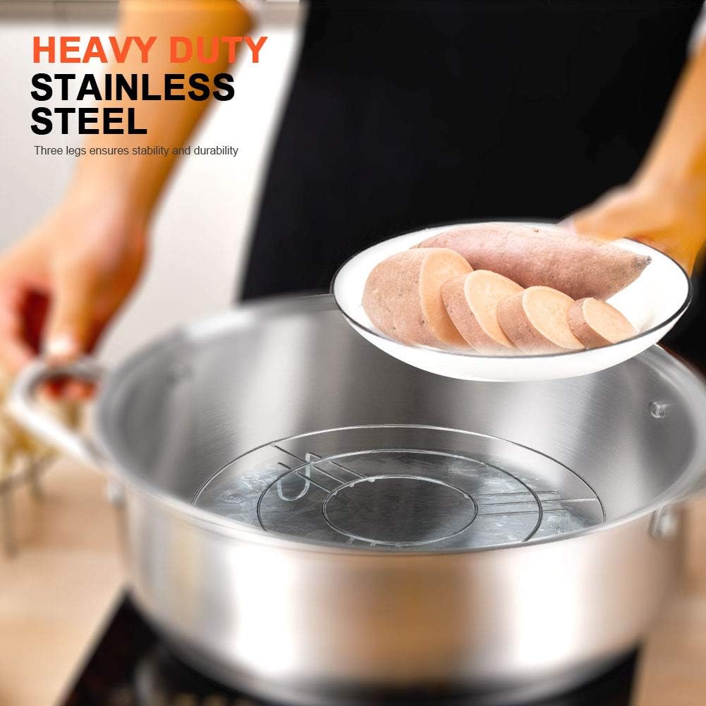 Stainless Steel 6-quart Electric Pressure Cooker Steam Rack Steamer Basket Insert Set L73054