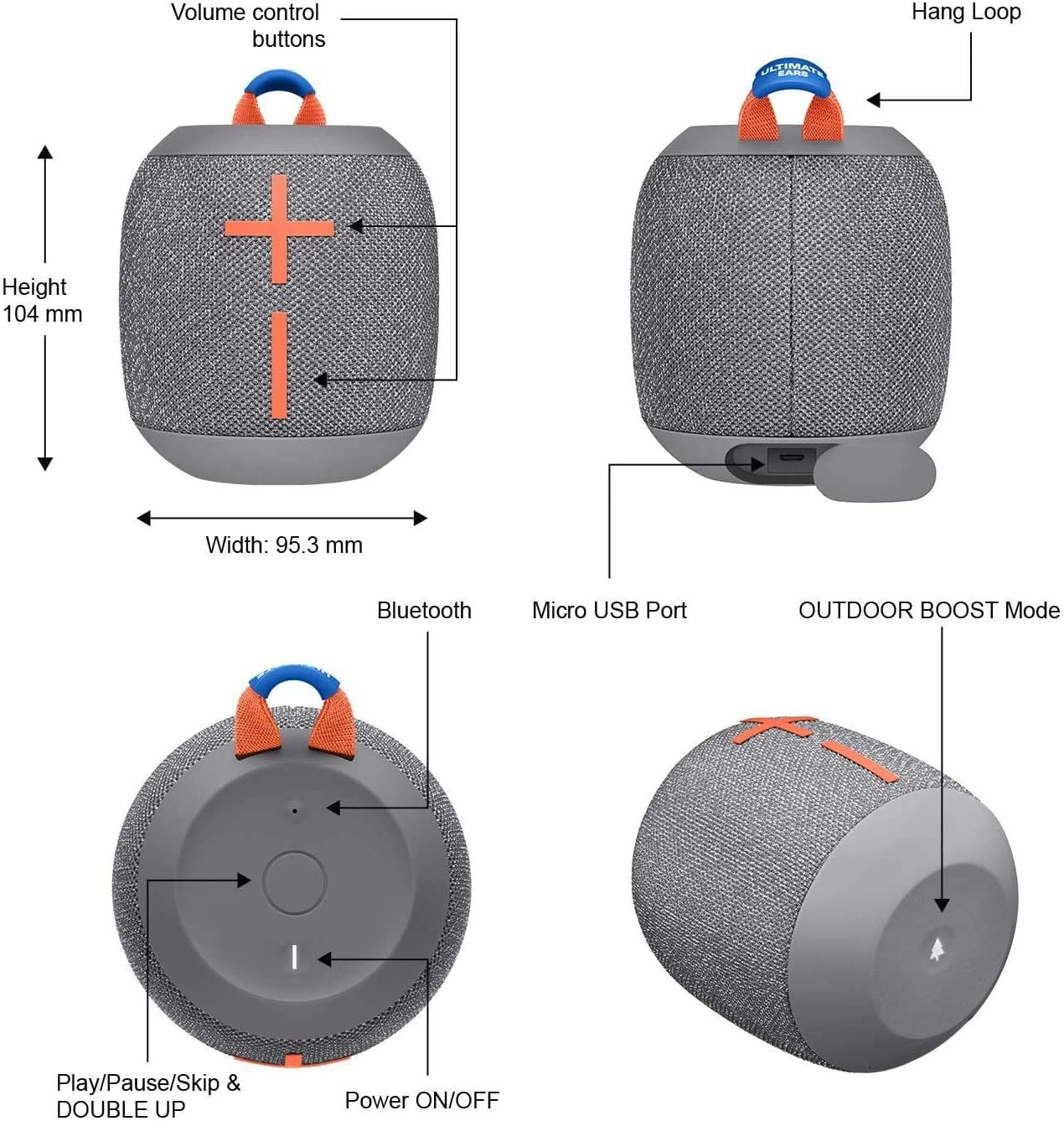 Portable Waterproof Bluetooth Speaker H7048