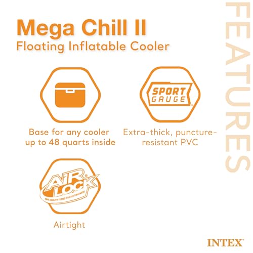 72 Can Beverage Cooler Float with Lid, 2 Pack B269870