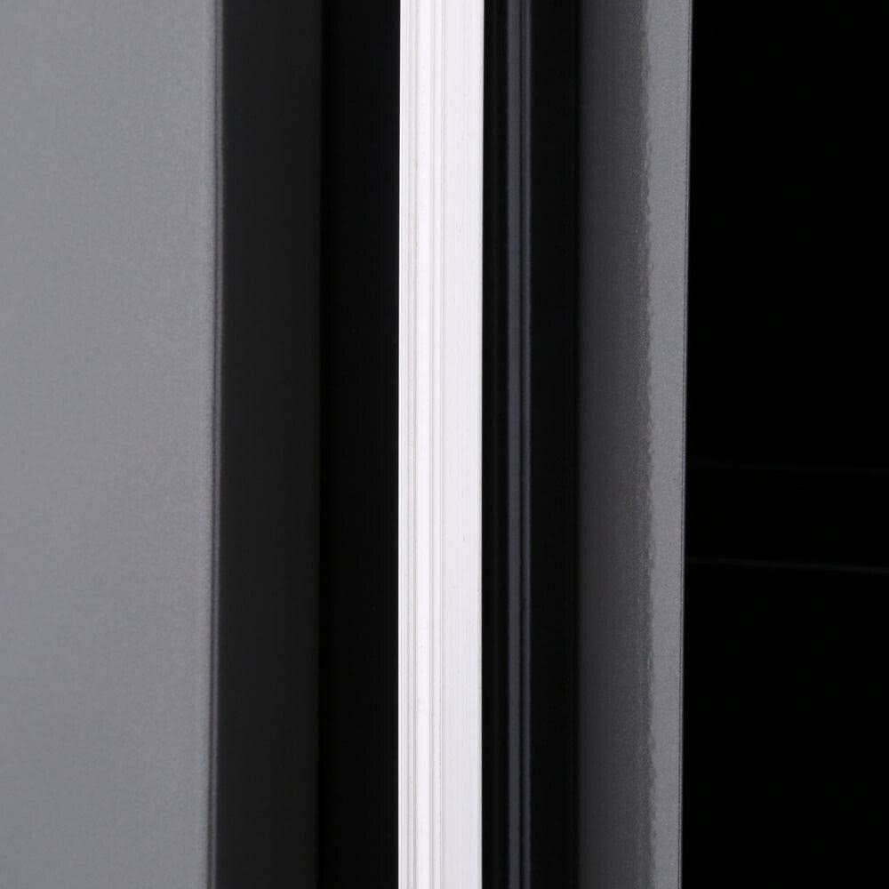 Black Steel Garage Wall Cabinet U98419