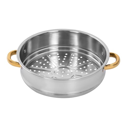 5 Tier Stainless Steel Steamer Pot with Glass Lid (28CM) N807925