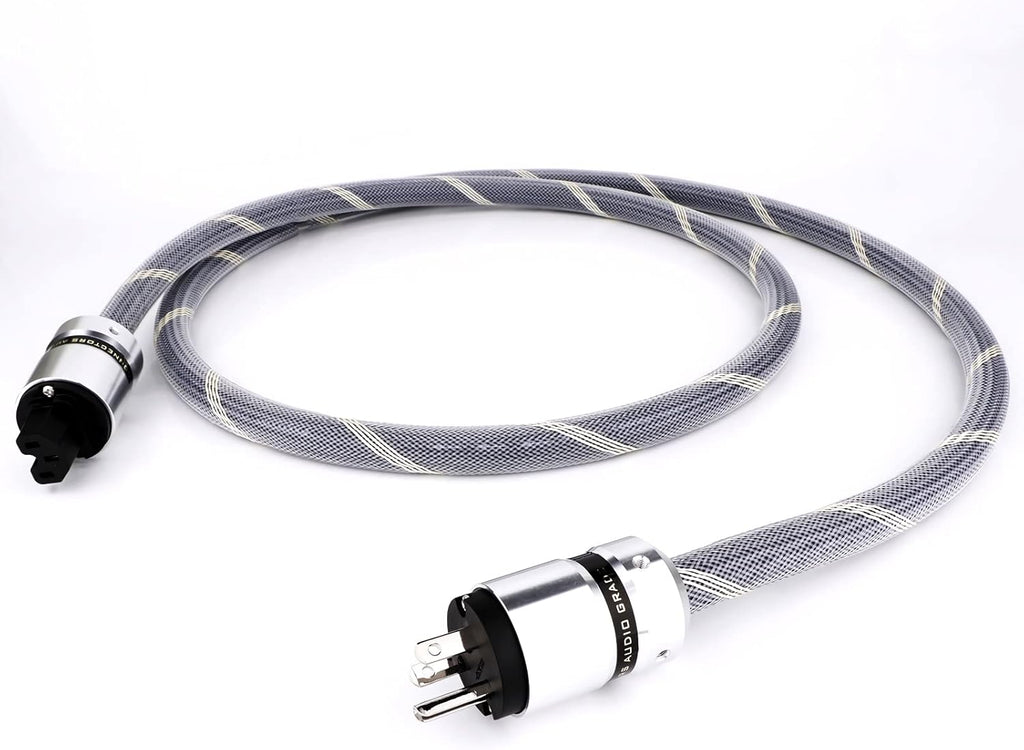 12AWG Oxygen Free Copper US AC Power Cord, IEC320-C13, 125V/15A, 3.3FT, Pack of 2 B766541