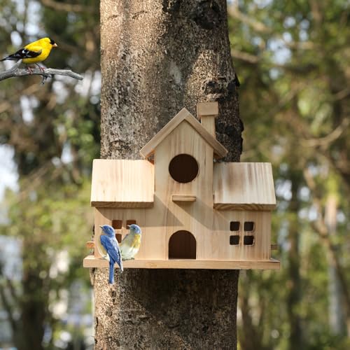 Large Wooden Hanging Birdhouse M76766