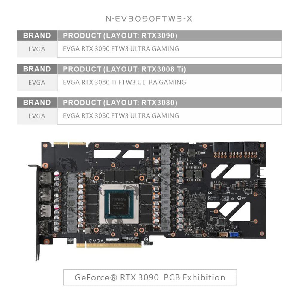 Copper Water Cooling GPU Water Block for RTX 3090 RTX 3080 T137113