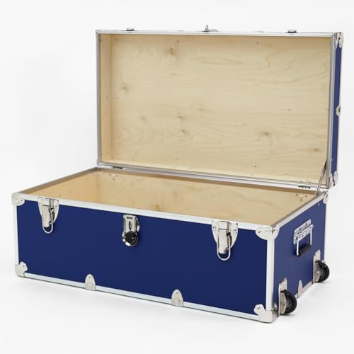 Black 32"x18"x14" Camping Storage Chest with Wheels Q449