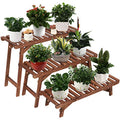 3 Tier Ladder Shelf Wood Plant Stand L31255
