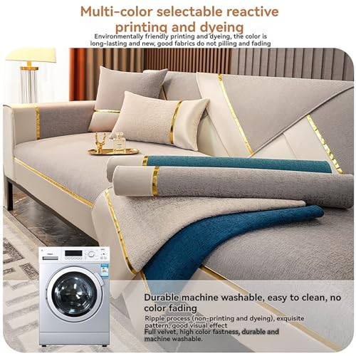 Chenille Non-Slip 3 Seater Sofa Cover G54835