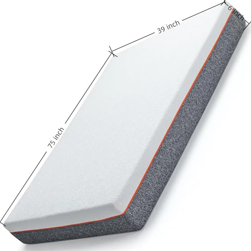 6 Inch Twin Size Cooling Gel Memory Foam Mattress K146675