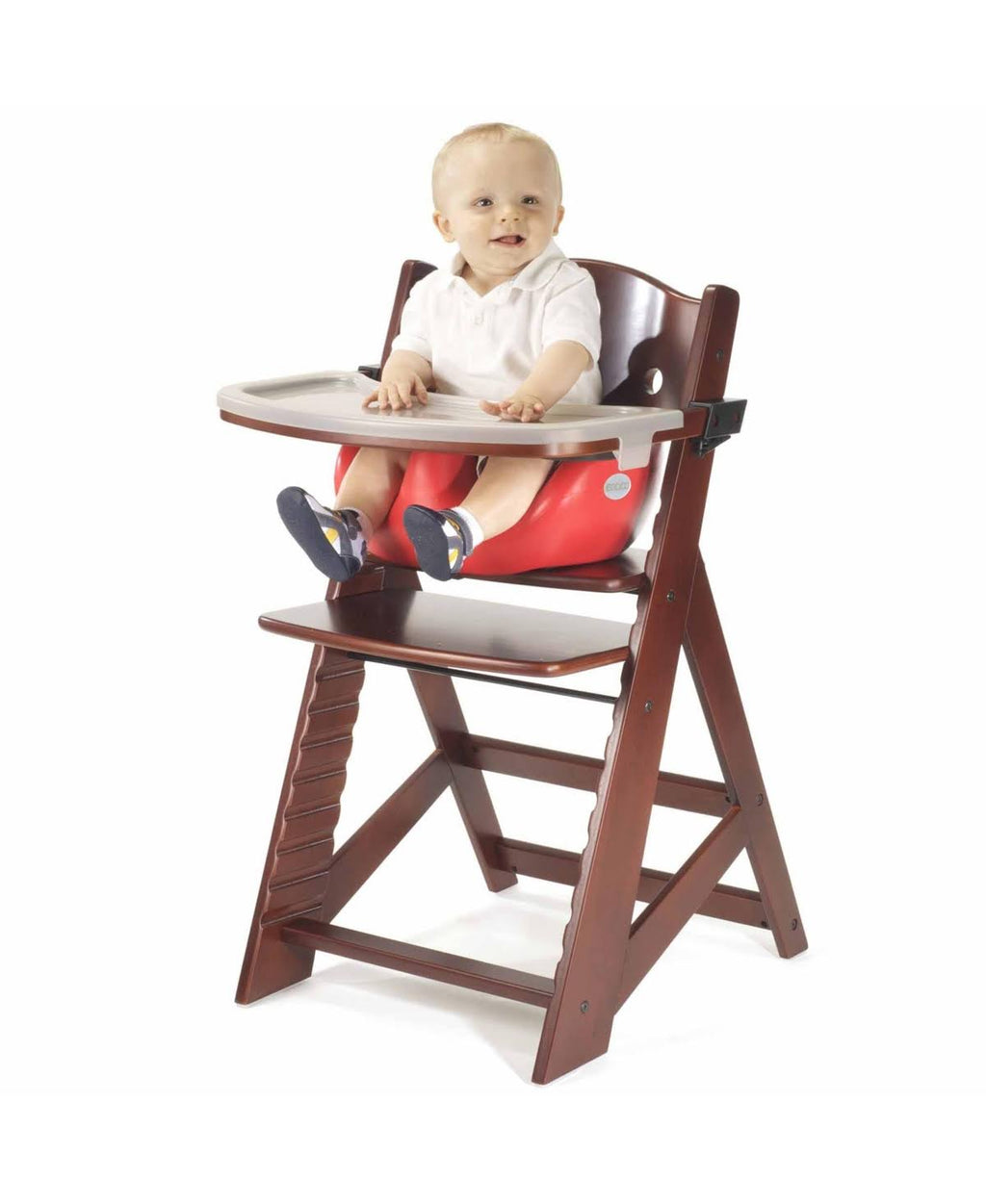 Height Right High Chair Espresso with Infant Insert and Tray N17281