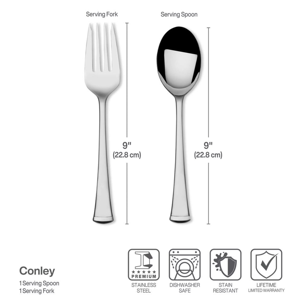 34-Piece 18.0 Flatware Set, Service for 8 X677