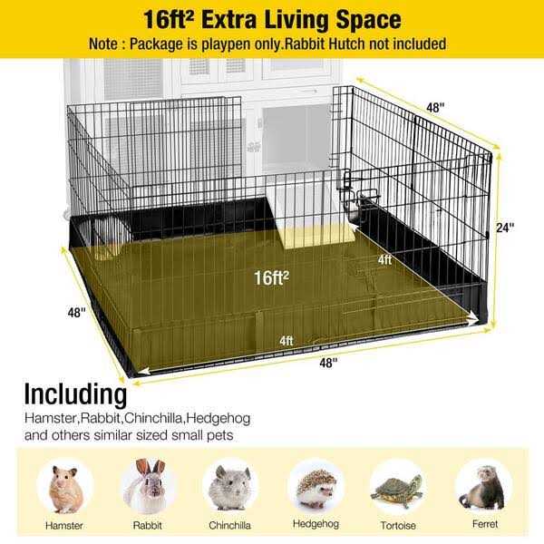 Portable Pet Playpen with Floor N172