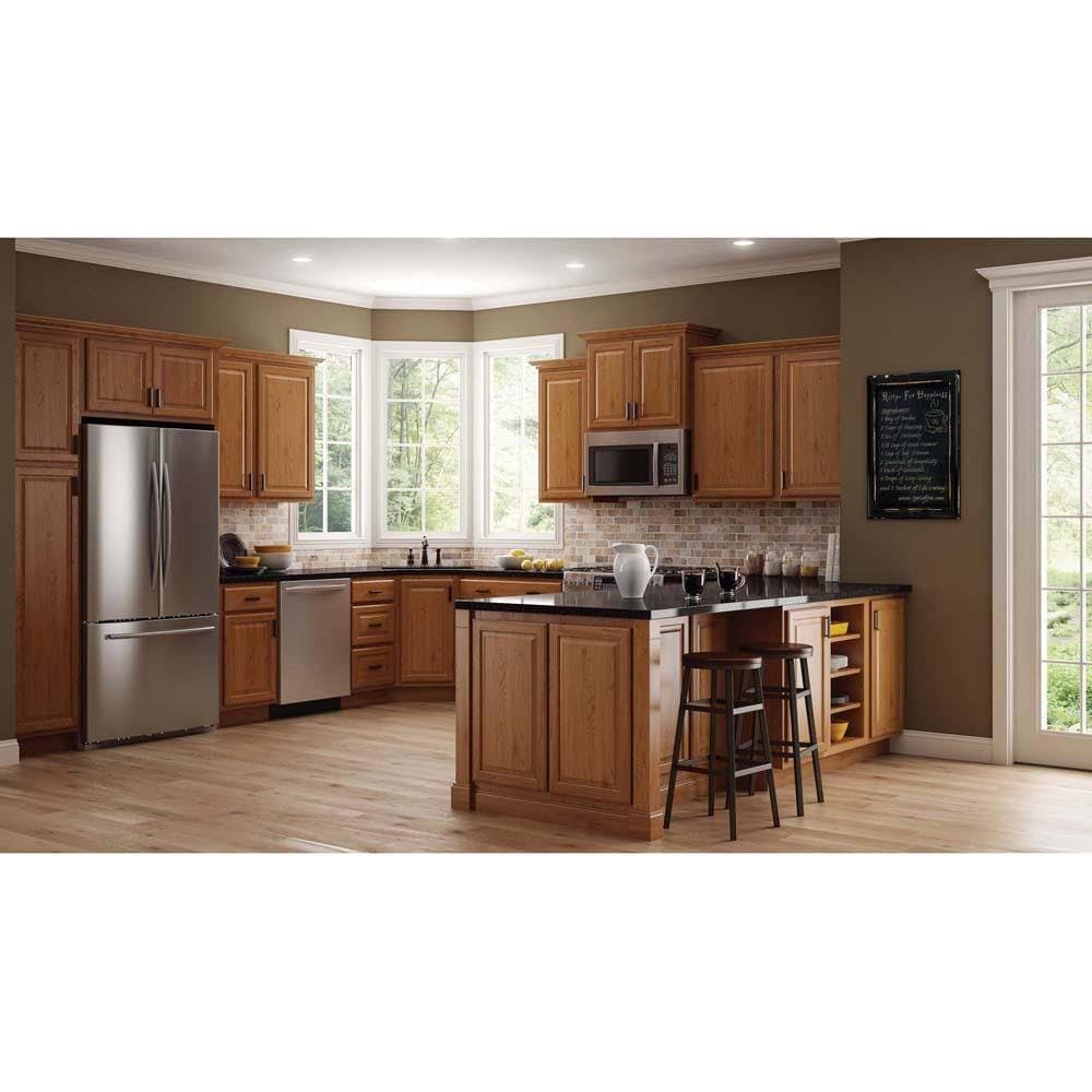 Medium Oak Lazy Susan Corner Base Kitchen Cabinet N888