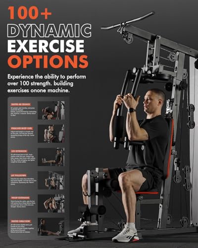 150LBS Weight Stack Multifunctional Home Gym Equipment S98500