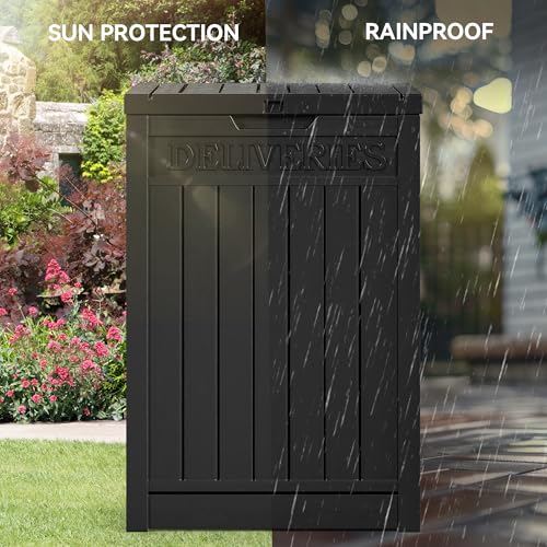 Brown Double-Wall Resin Outdoor Storage Box G69681