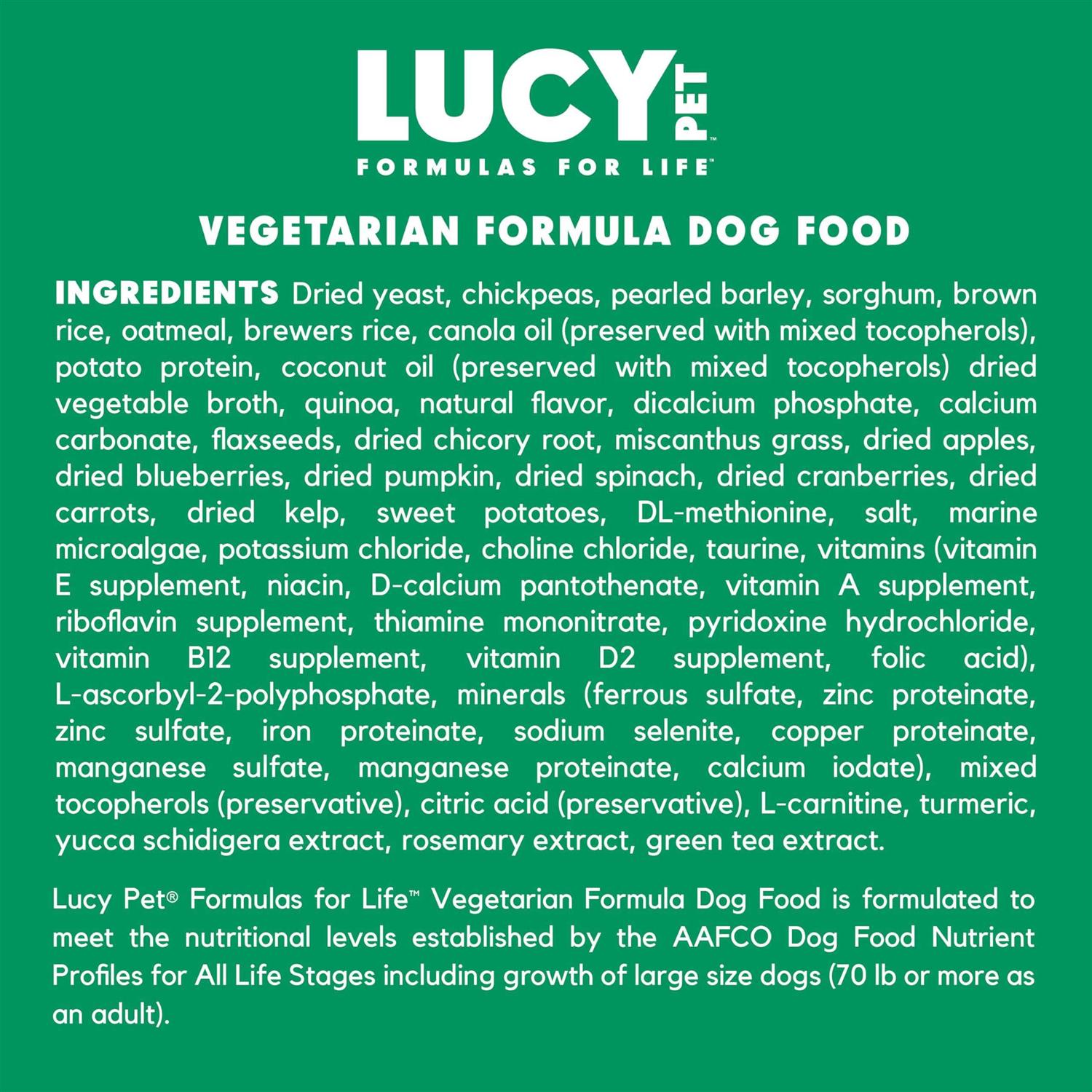 Vegetarian Formula Dry Dog Food K510