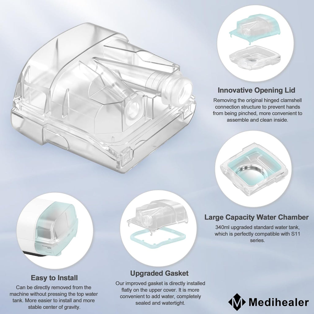 Transparent 380ml Humidifier Water Tub for Air Sense 11 F824483
