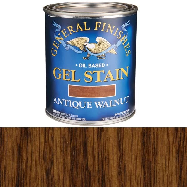 Antique Walnut Oil Based Gel Stain, Quart C369766