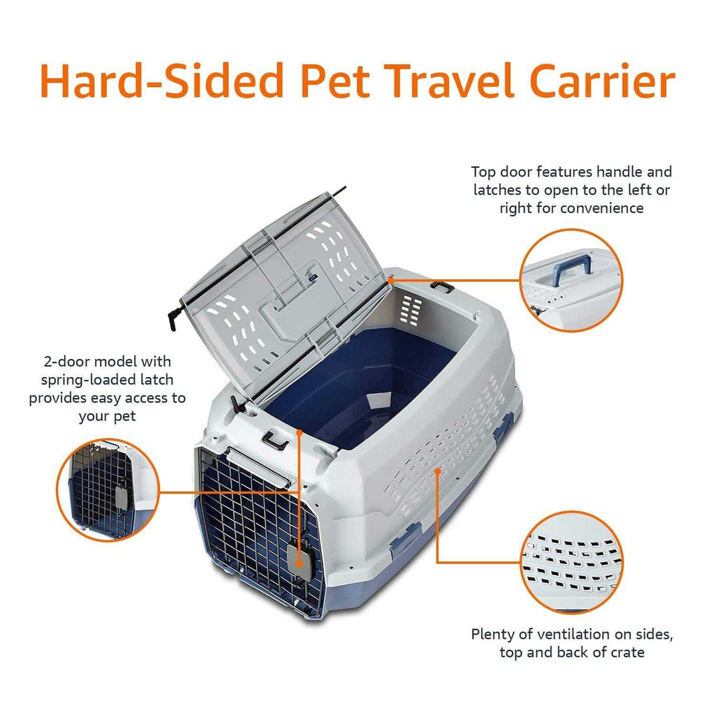 Two-Door Top-Load Hard-Sided Pet Travel Carrier X14070