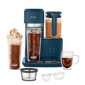 Navy Blue Single Serve Coffee Maker and Blender with Reusable Tumblers and Coffee Filter U205320