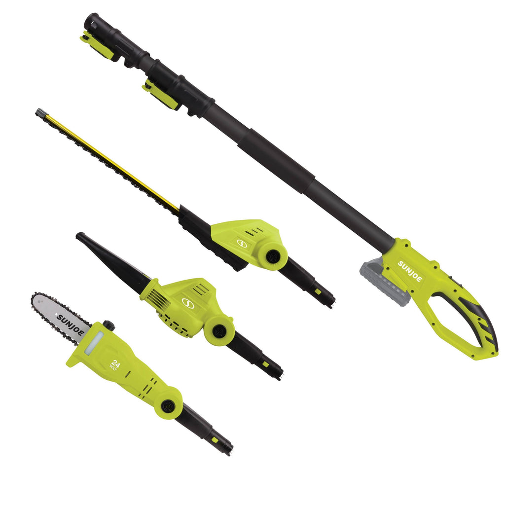 Cordless Lawn Care System with Hedge Trimmer Pole Saw and Leaf Blower V460589