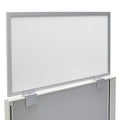 White 12" x 48" Polycarbonate Desk Privacy Panel B34892
