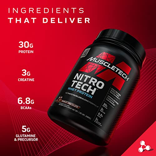 Milk Chocolate Creatine Monohydrate Powder Whey Protein Isolate & Peptides 4 Pound 40 Servings P603