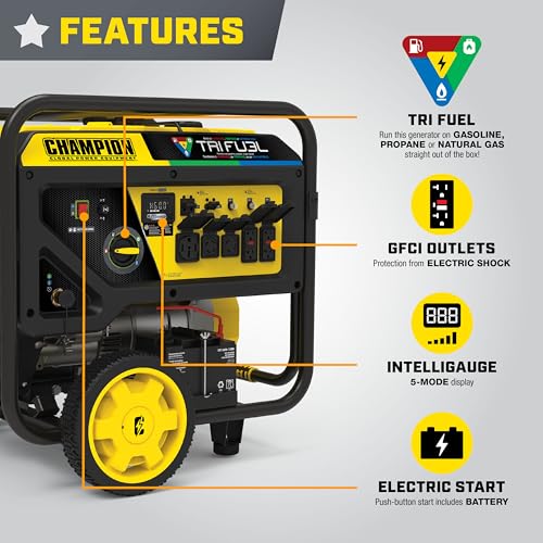 15,000-Watt Electric Start Tri Fuel Portable Generator S840