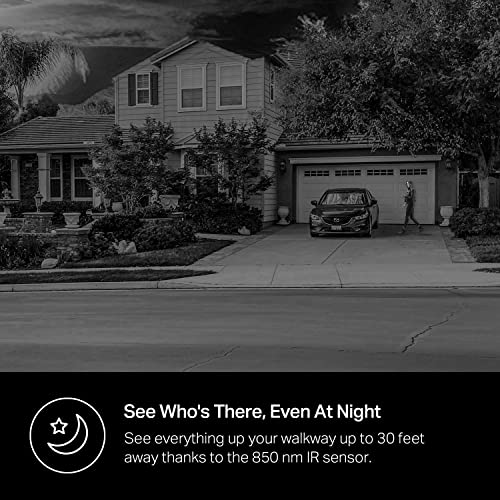 Smart Video Doorbell Camera Hardwired with Chime, 2K Resolution, Night Vision, 2-Way Audio Z510