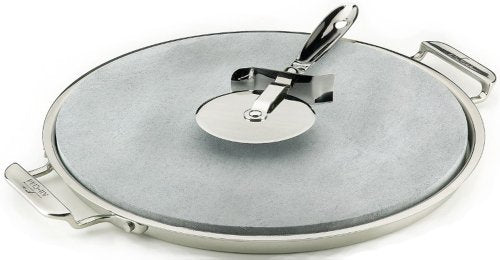 Stainless Steel and Soapstone Pizza Stone 13 Inch J811