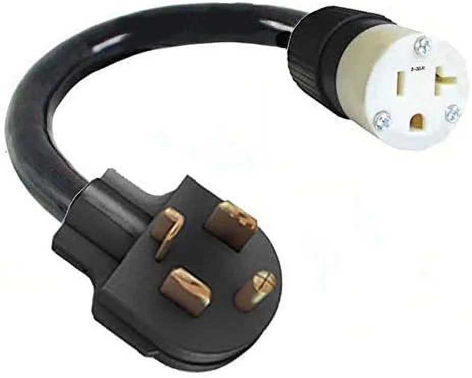 4-Pin Male Dryer Plug To 3-Prong Female Socket Power Cord Adapter P5657