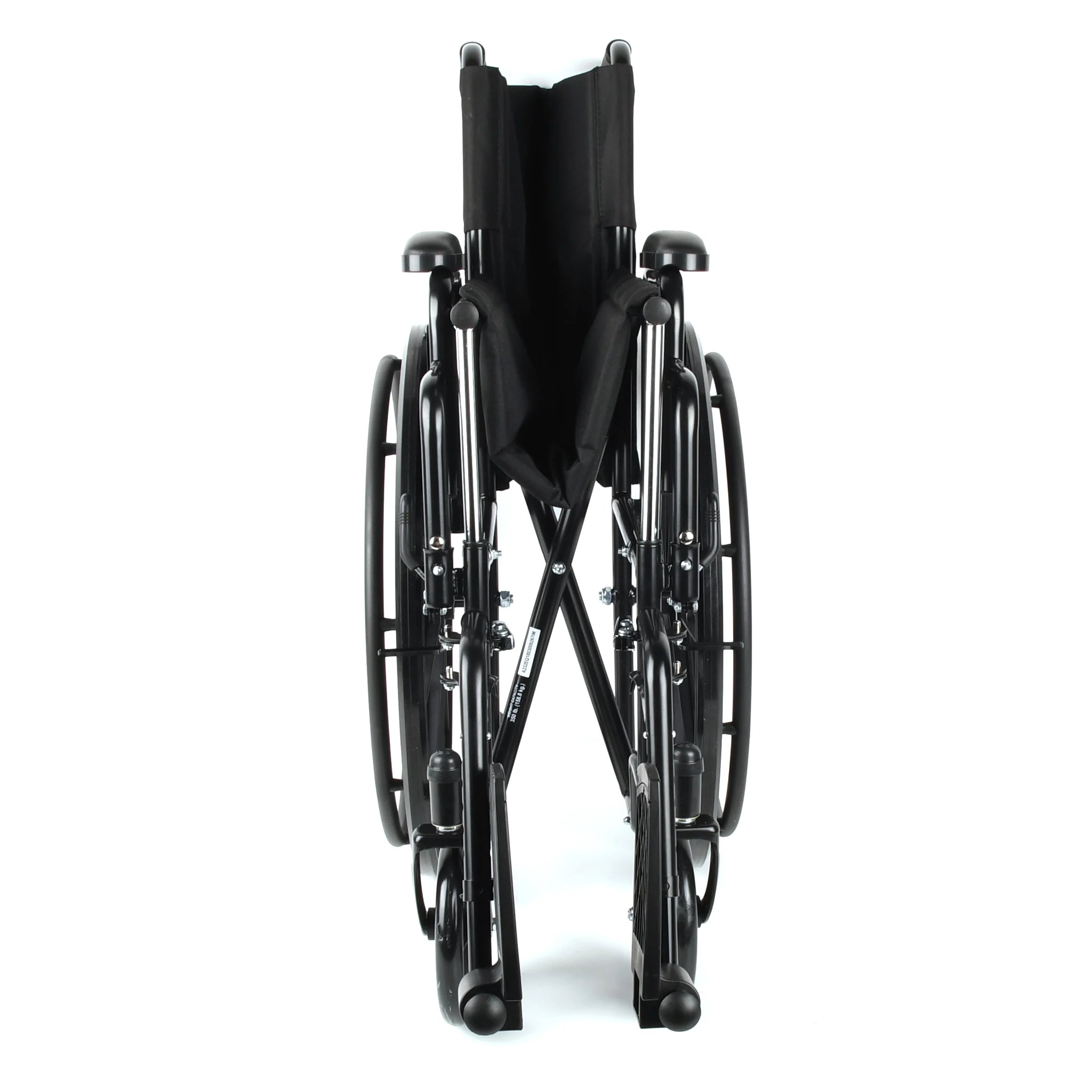Lightweight Foldable Steel Wheelchair with 18" Seat and Swing-Away Footrests M928