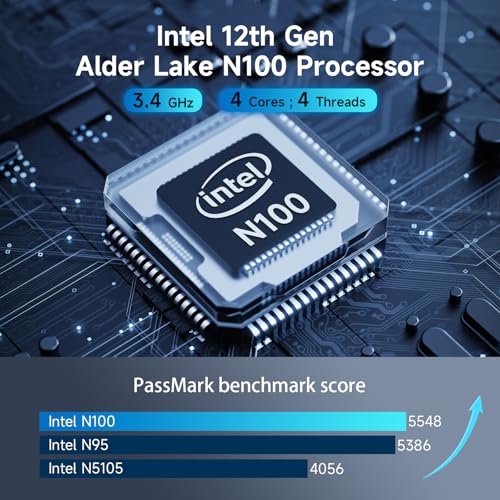 Mini PC Intel N100 16G DDR4 512GB SSD Win-11 Pro D91451