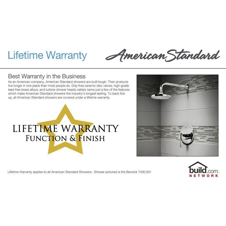 Polished Chrome 3-Handle Bath and Shower Y9465
