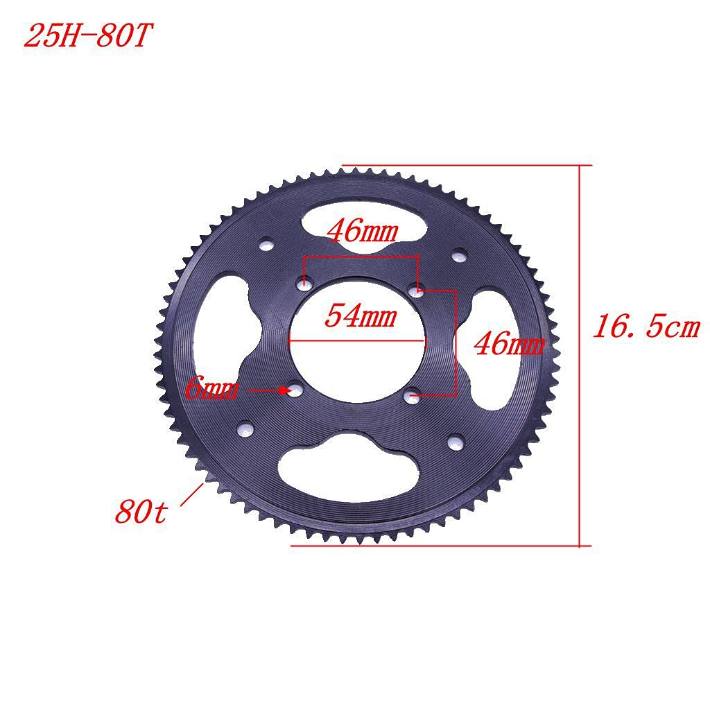 Rear Chain Sprocket 80T 54mm for 47cc 49cc Engine B8602