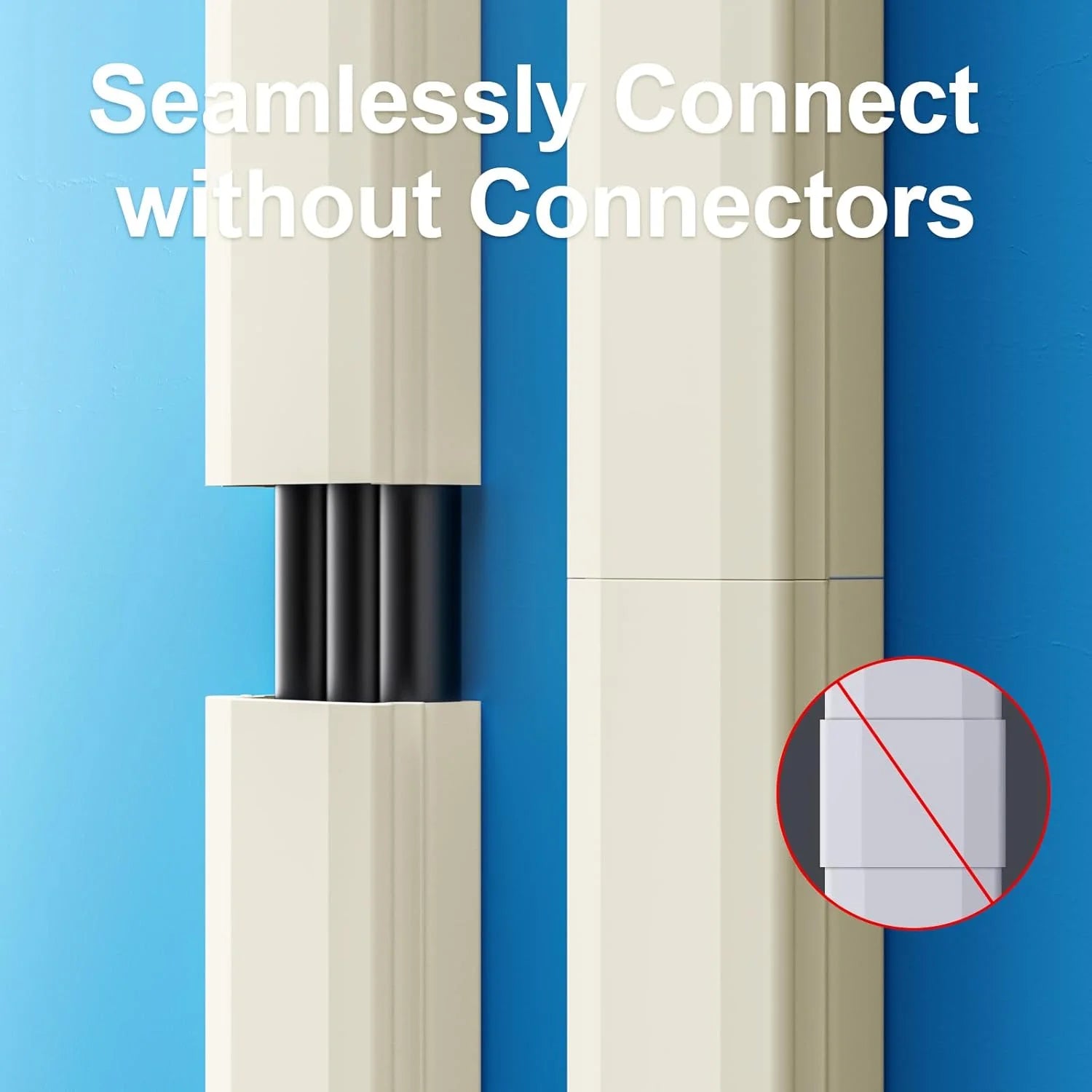 Beige 47In Cable Raceway Concealer H732